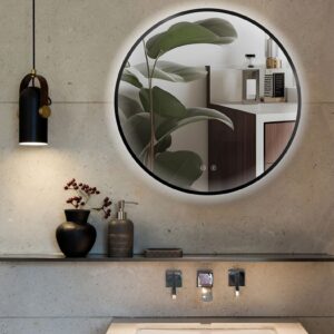 ESPEJO LED ARES BLACK & GOLD