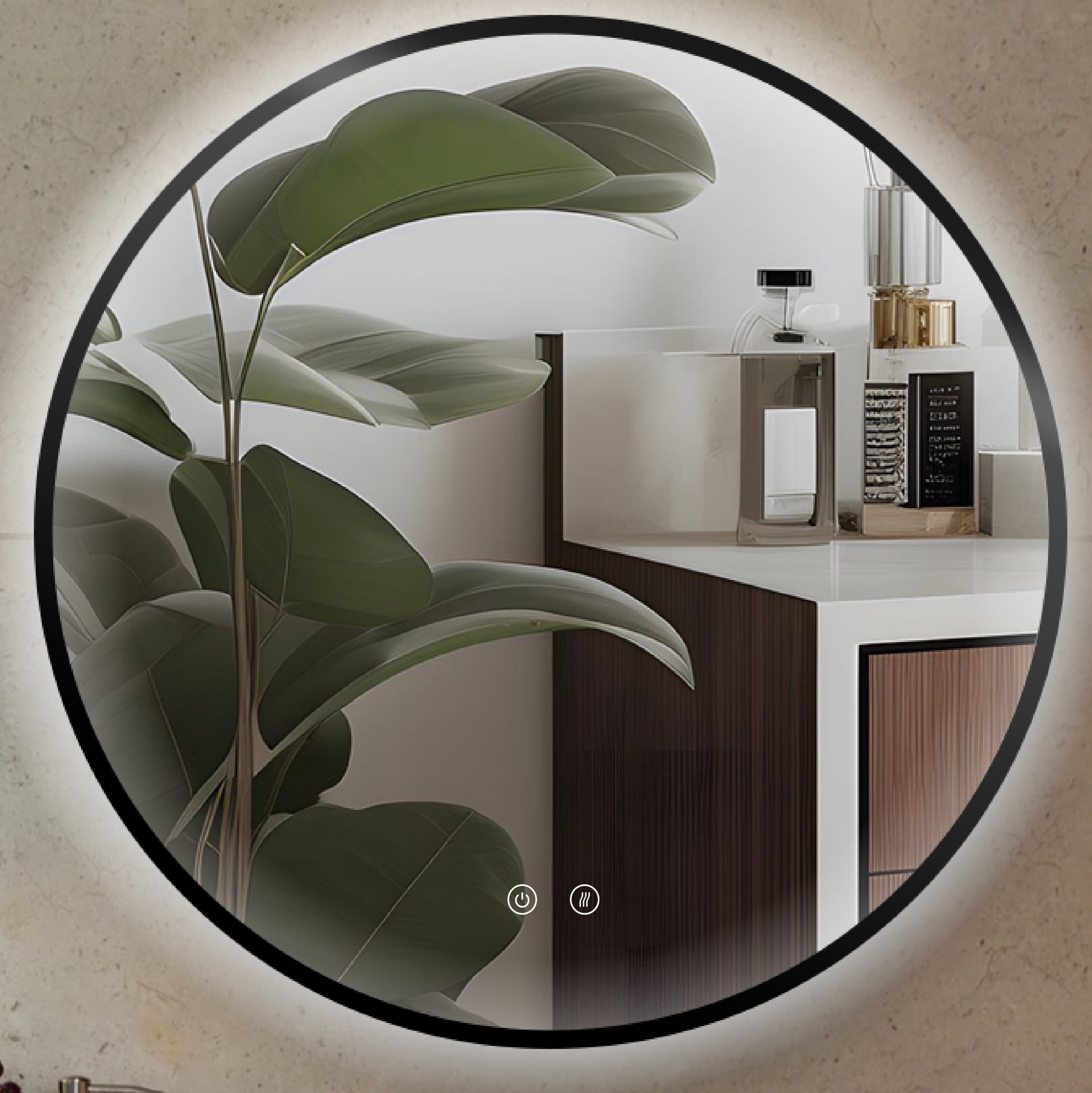 ESPEJO LED ARES BLACK & GOLD - Imagen 5