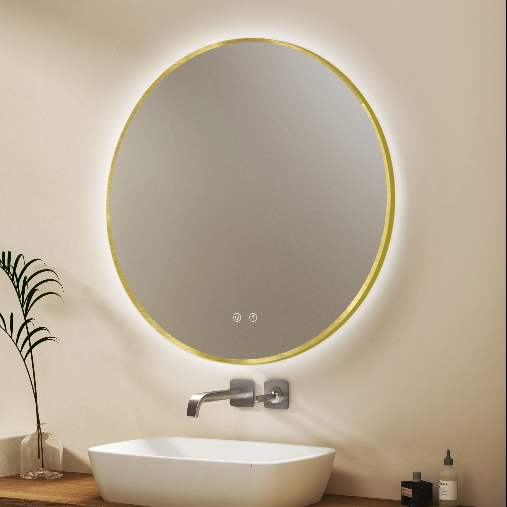 ESPEJO LED ARES BLACK & GOLD - Imagen 9